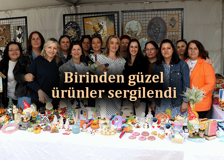 Kursiyerler ürünlerini sergiledi